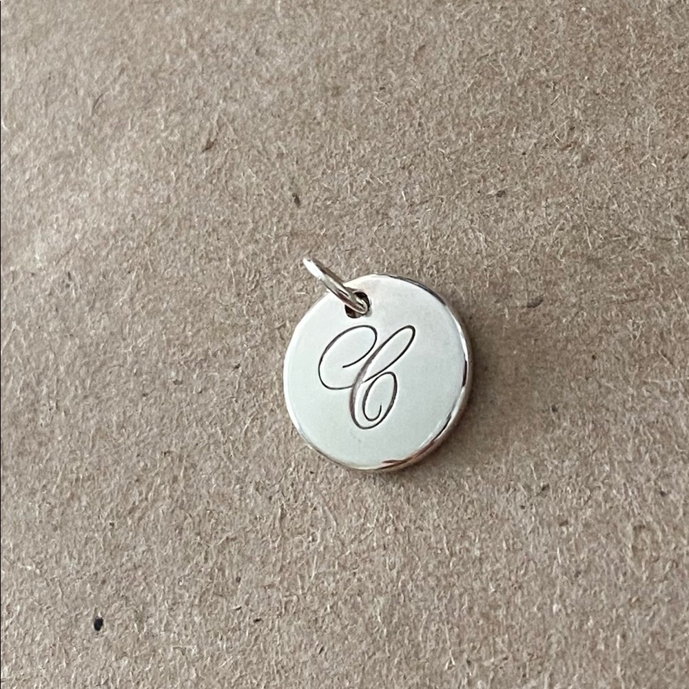 💯 % Authentic Tiffany & Co. Letter C Pendant